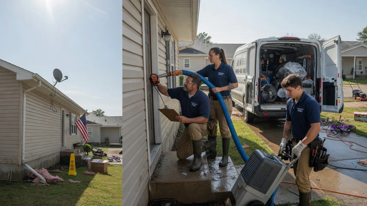 Ceiling Water Damage Restoration in Hosston, LA near me